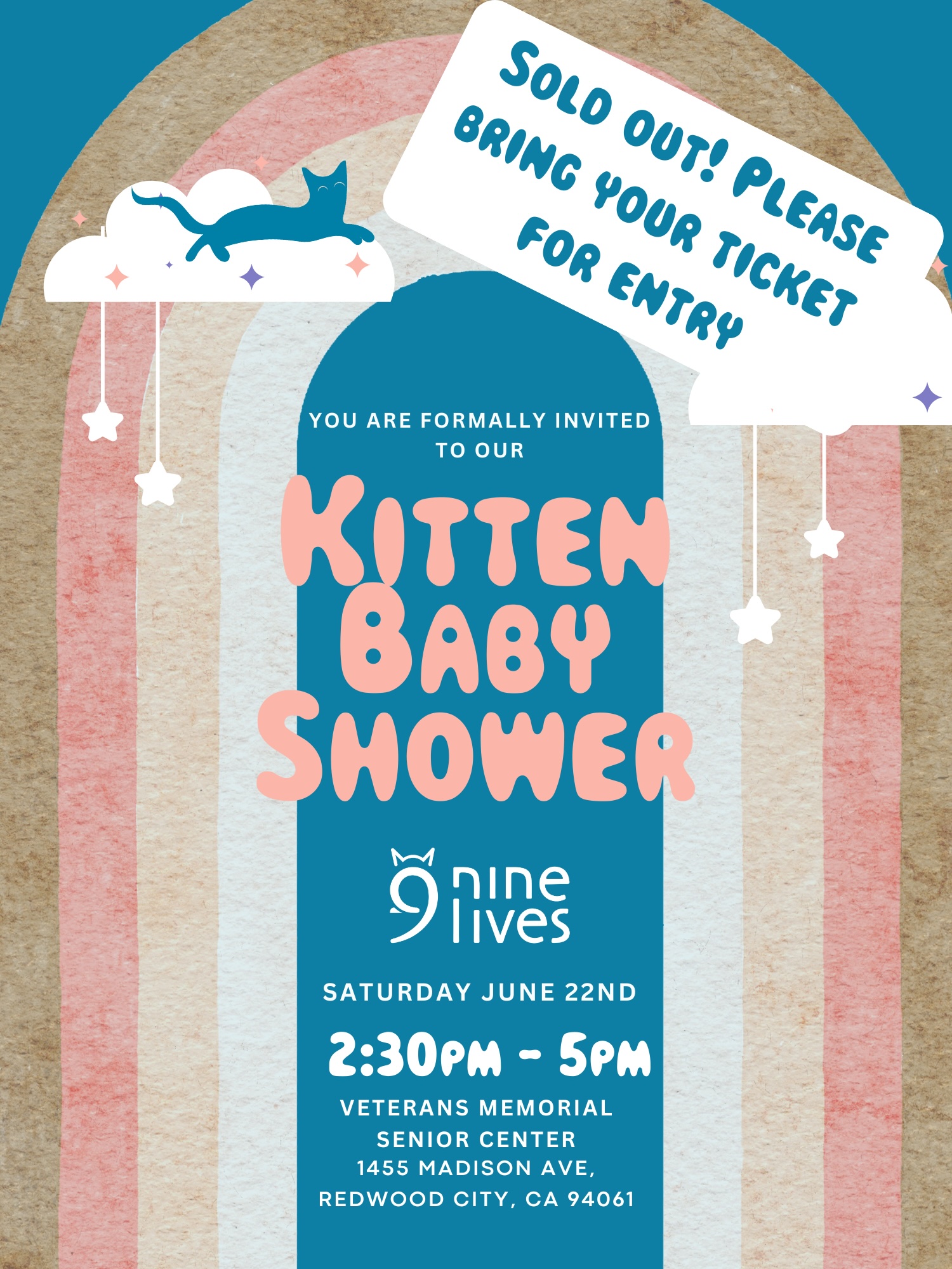 Kitten Baby Shower Invitation (5.25 X 7 In) 1